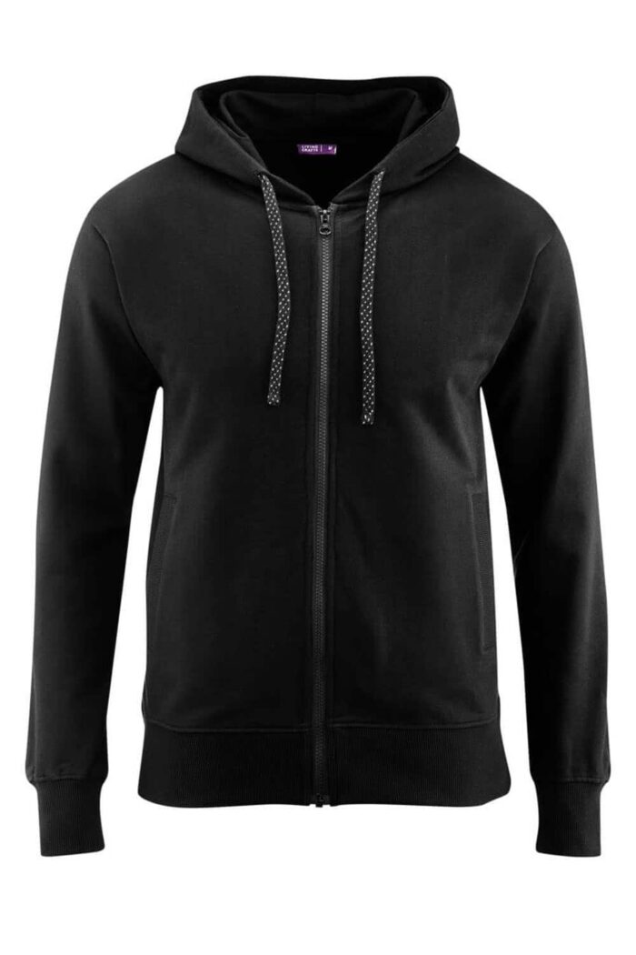 Sport hoody unisex zwart