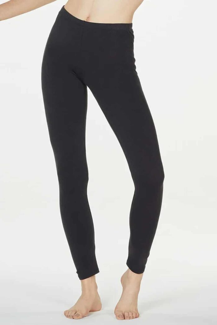 Zwarte biokatoenen legging