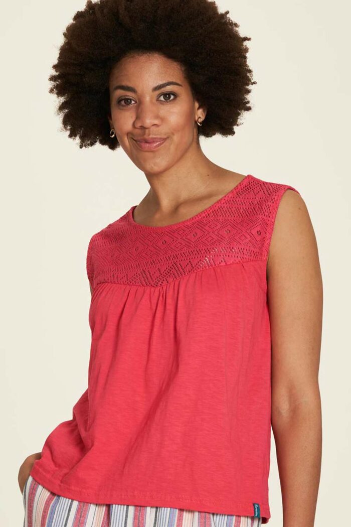 Topje met kant roze - Afbeelding 2