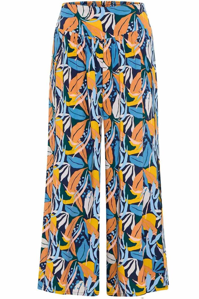 Wijde culotte met Paradise print