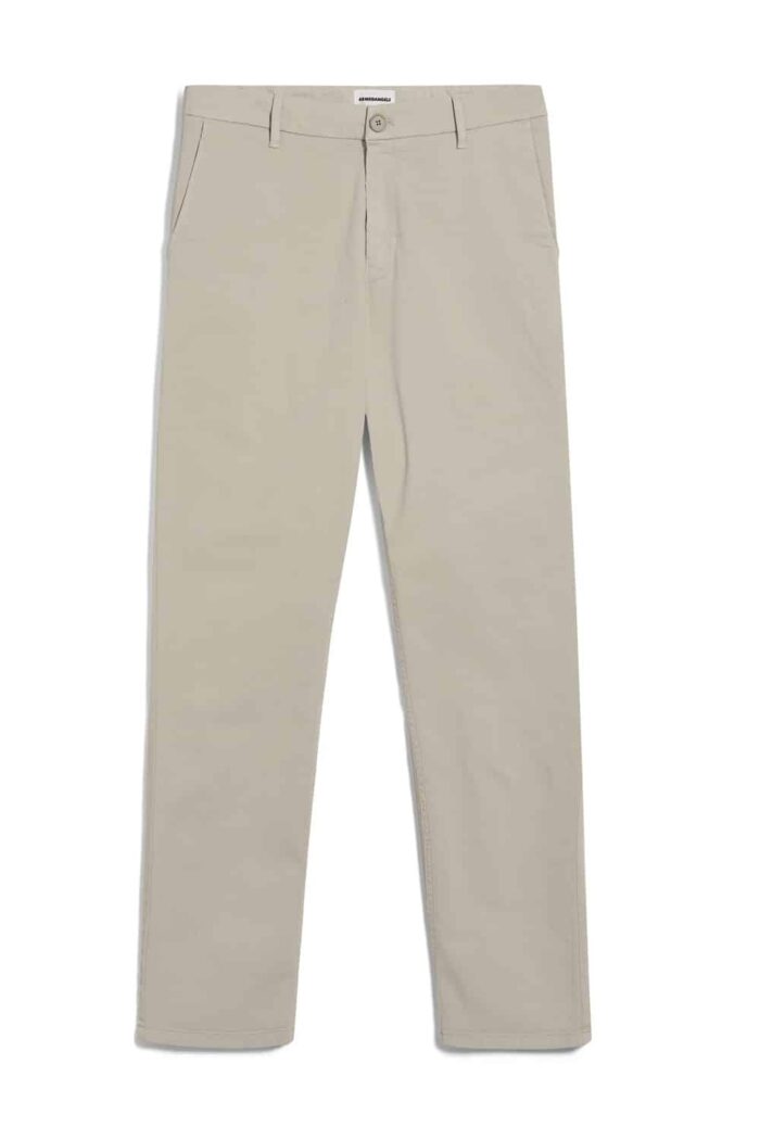 Zandkleurige chino herenbroek