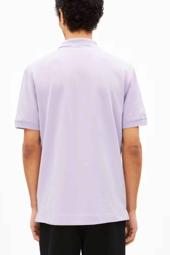 Poloshirt biokatoen lila - Afbeelding 4