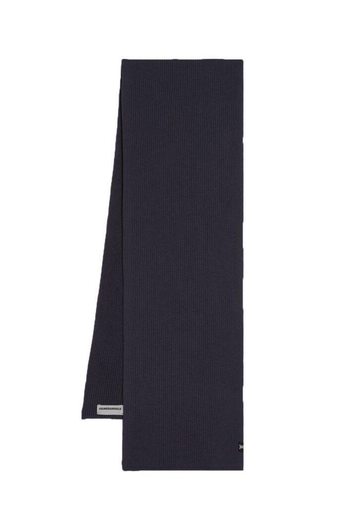 Wollen sjaal donkerblauw