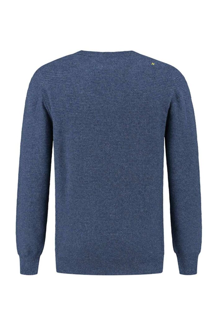 Trui 70% gerecycelde wol blauw - Afbeelding 2