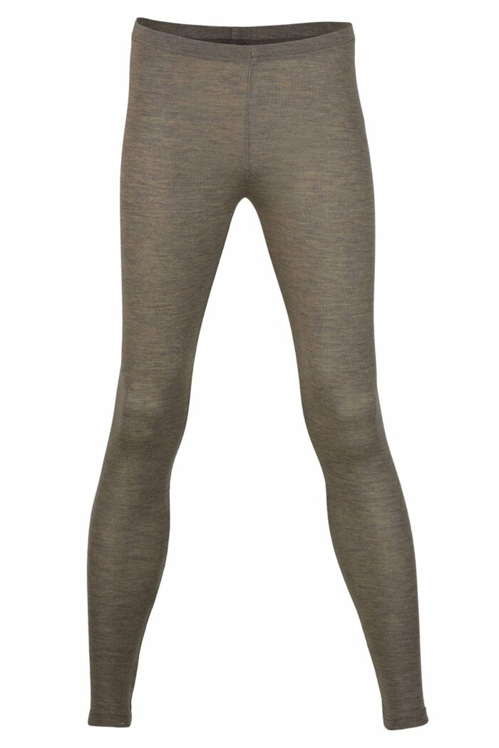 Legging wol-zijde bruin