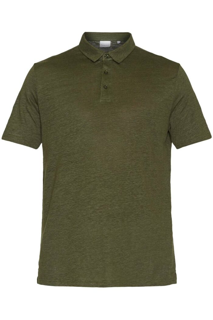 Linnen polo groen