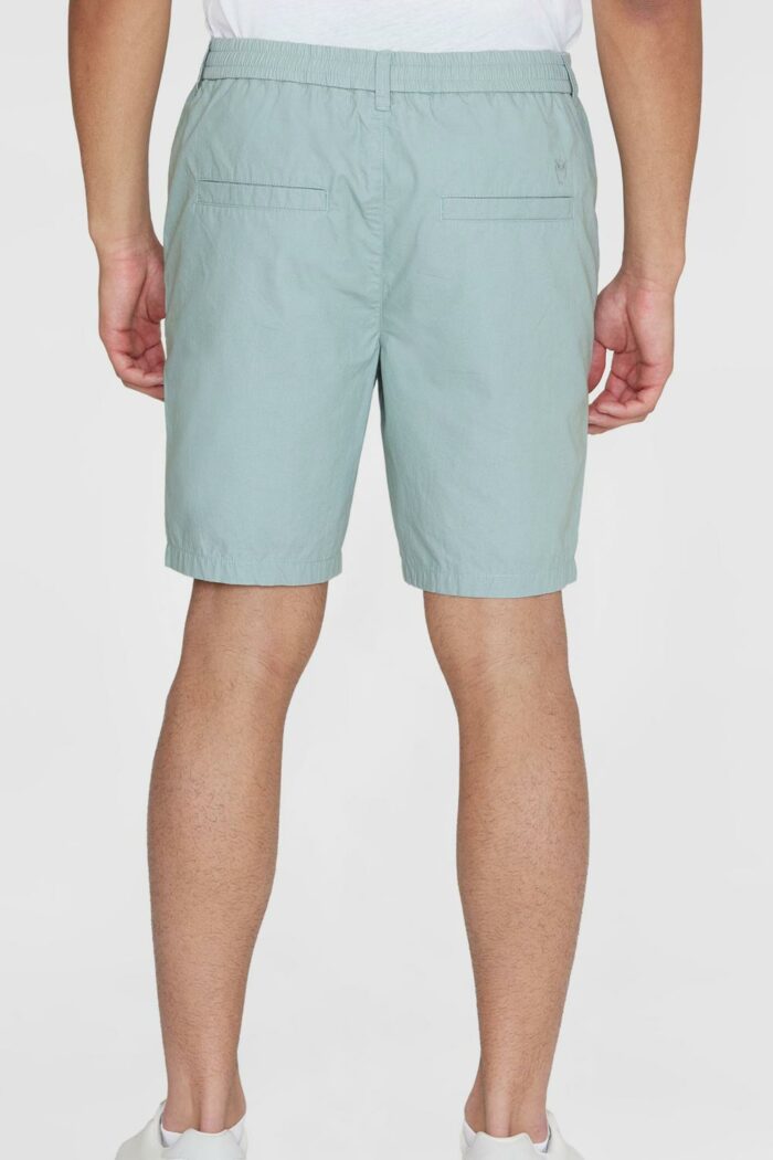 Korte broek met elastiek in de taille lichtgroen - Afbeelding 3