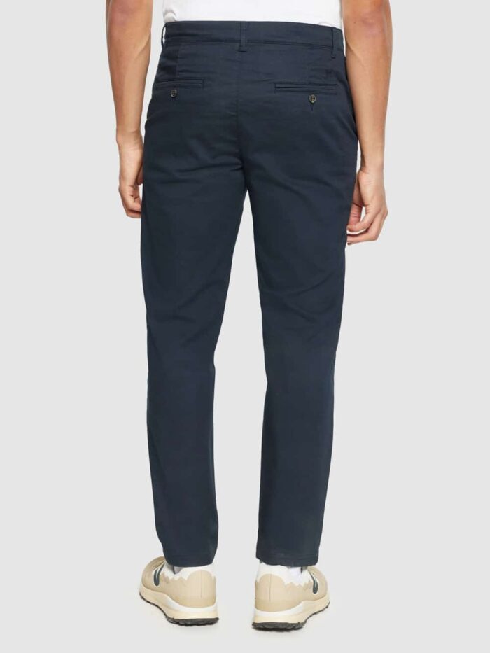 Donkerblauwe canvas broek - Afbeelding 3
