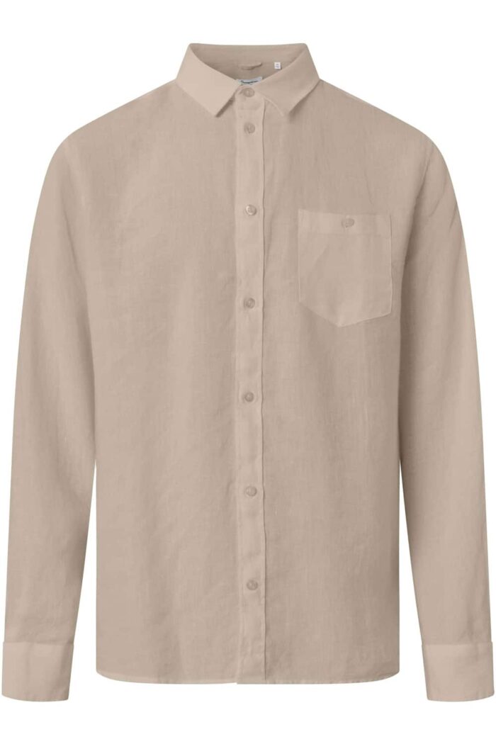 Linnen overhemd beige