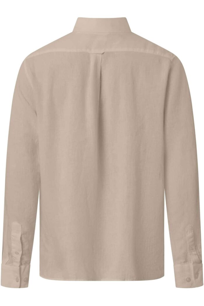Linnen overhemd beige - Afbeelding 3
