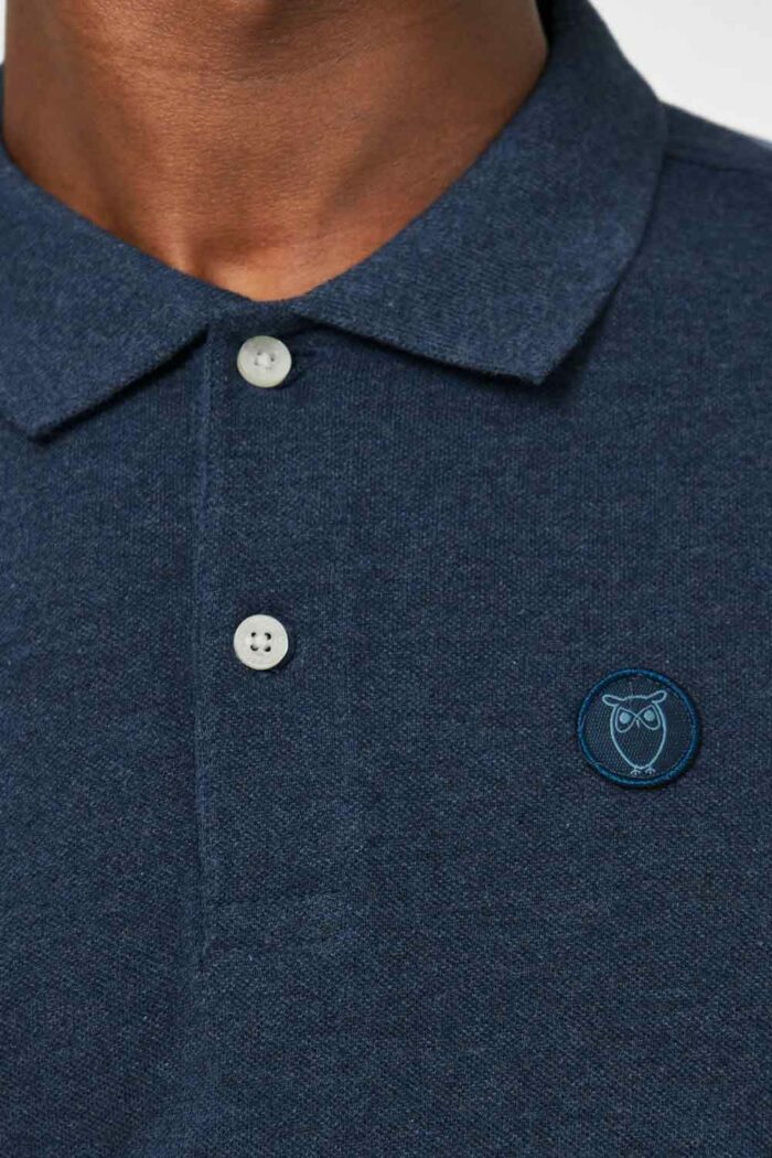 Basic poloshirt donkerblauw - Afbeelding 4
