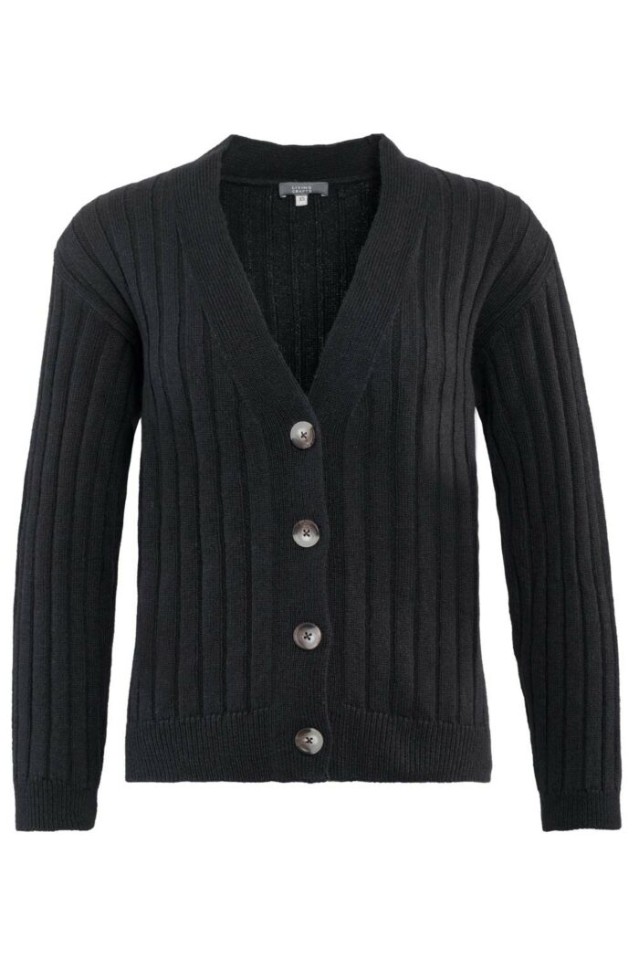Zwart vest v-hals