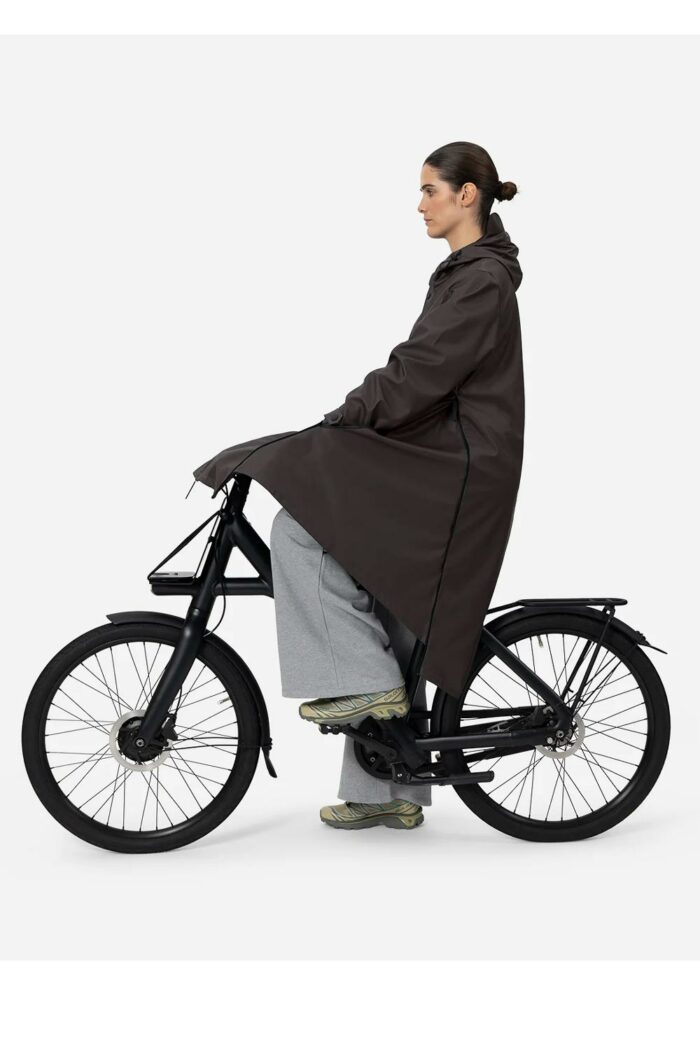 Unisex regenjas/poncho zwart