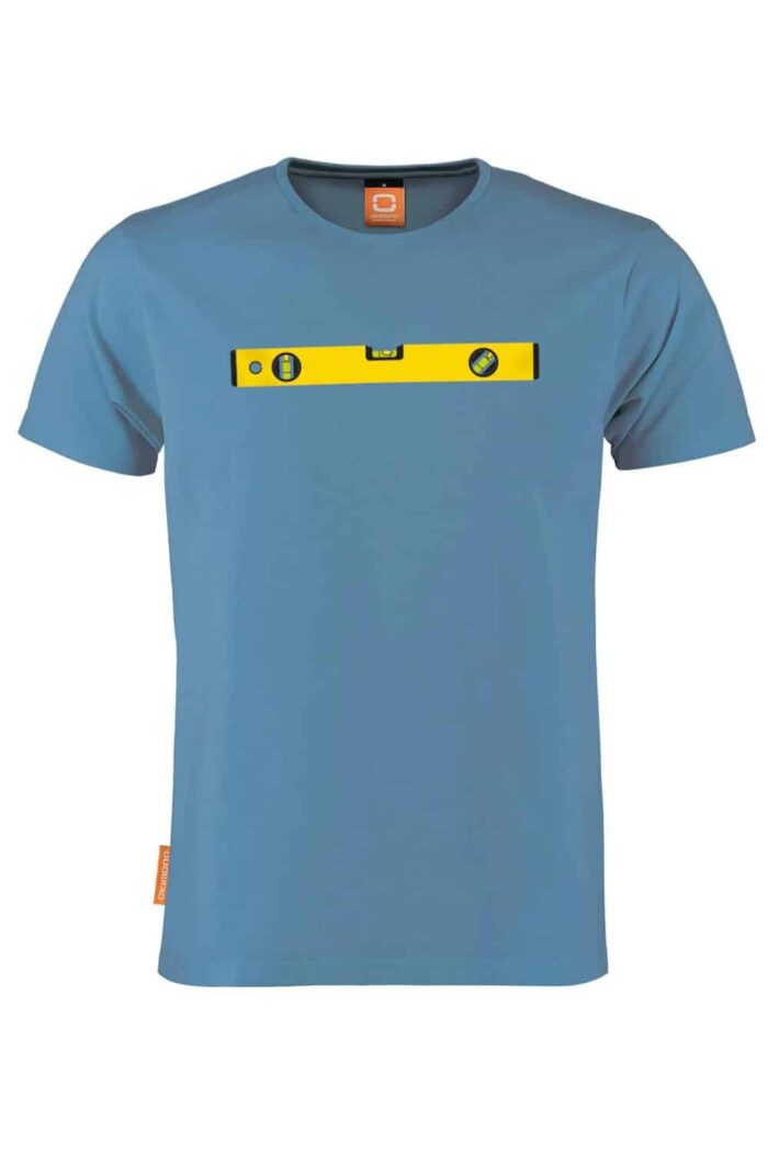 T-shirt ronde hals met waterpas
