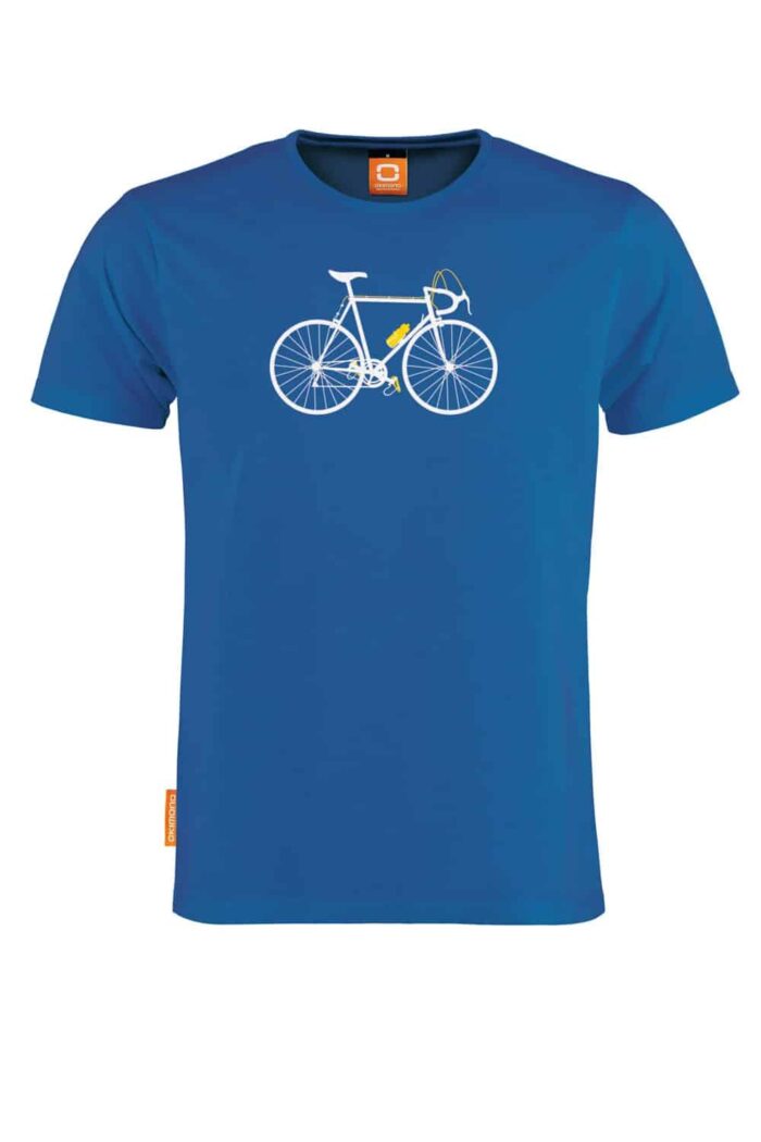 T-shirt ronde hals met fiets Cycling Seventies