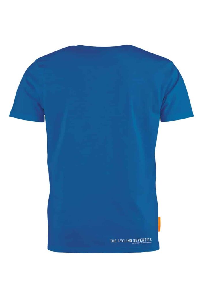 T-shirt ronde hals met fiets Cycling Seventies - Afbeelding 3